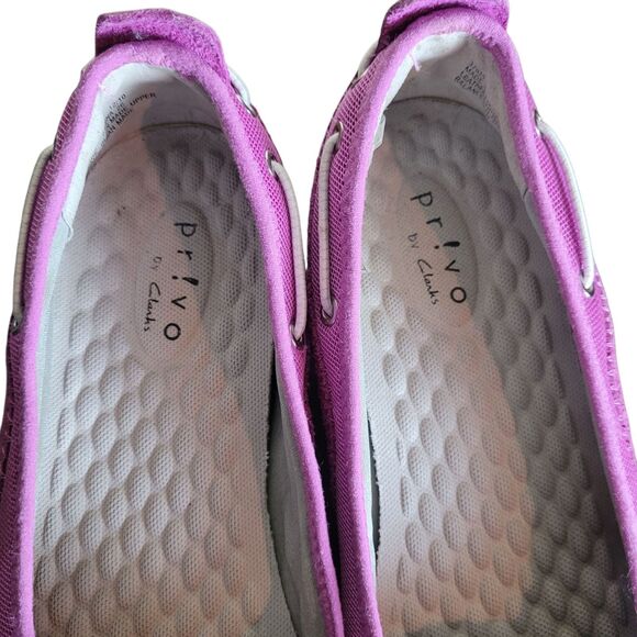 Clark's Privo Pink Slip On Shoes Women's Size 8.5 Comfort Flats Casual Outdoor - Picture 7 of 9
